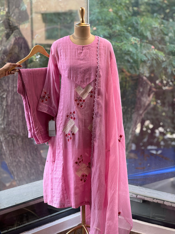 Light Pink Mul Suit