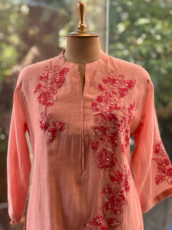 Peach Mul Co Ord