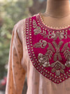 Peach Banarasi Weaving Suit