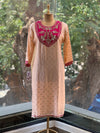 Peach Banarasi Weaving Suit