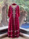 Purplish Maroon Gown