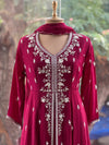 Purplish Maroon Gown