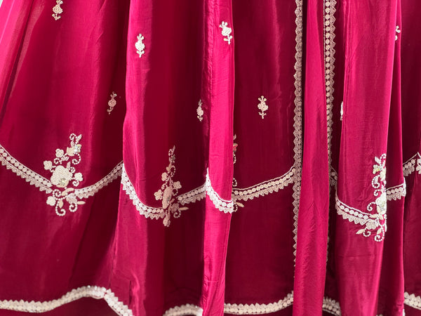Purplish Maroon Gown