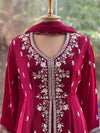Purplish Maroon Gown