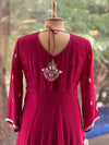 Purplish Maroon Gown