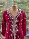 Purplish Maroon Gown