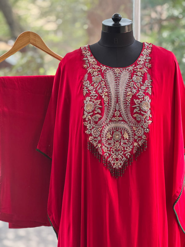Red Kaftan Co Ord
