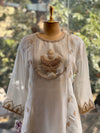Cream Knot Work Suit