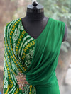 Green Bandhej Gown