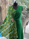 Green Bandhej Gown