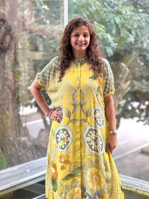 Yellow Printed Co Ord