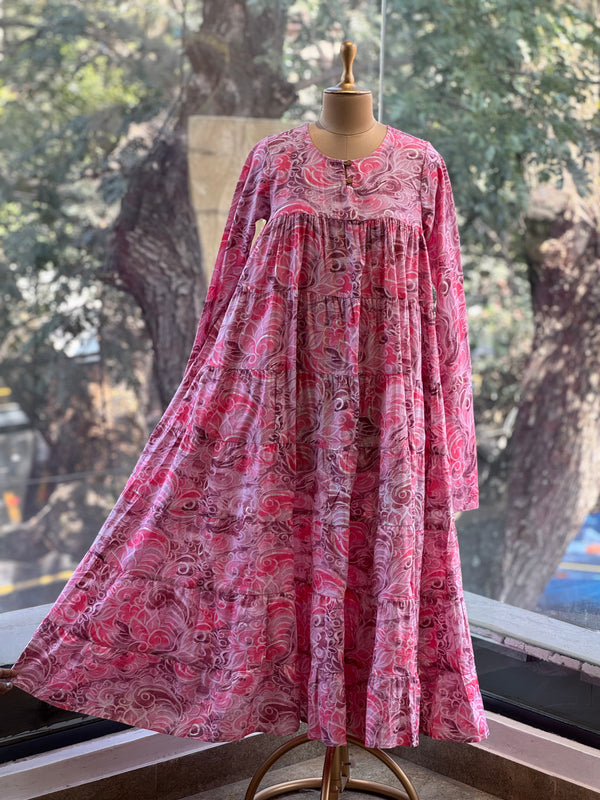Pink Chudi Sleeves Tunic
