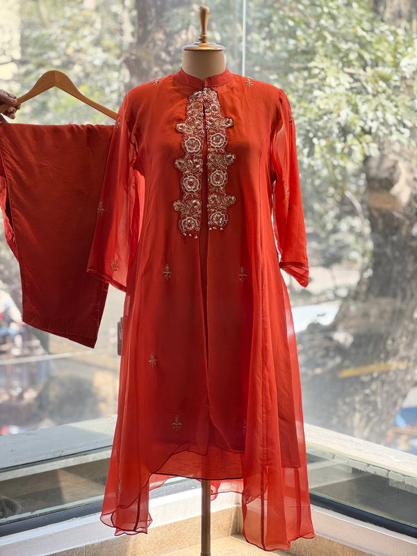 Orange Asymmetrical Co Ord