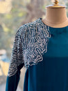Blue One Side Kaftan Tunic