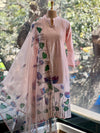 Peach Hand Painted Suit