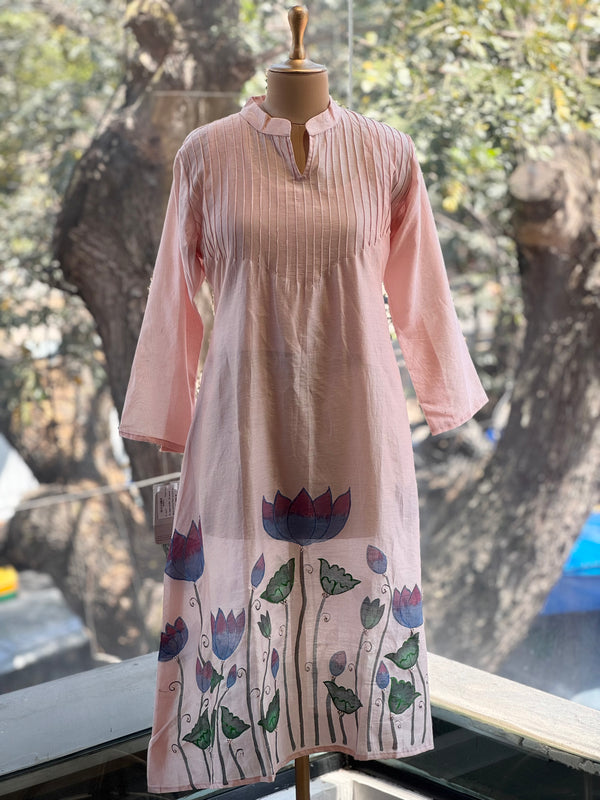 Peach Hand Painted Suit