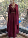 Maroon Palazzo Set