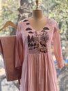 Pink Embroidered Co Ord