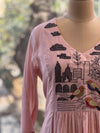 Pink Embroidered Co Ord