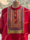 Red Leheriya Co Ord