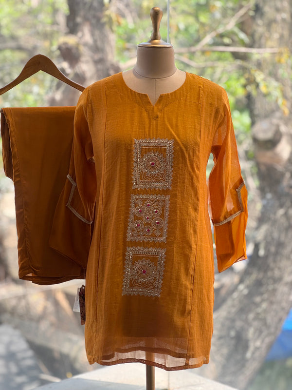 Yellow Mul Co Ord