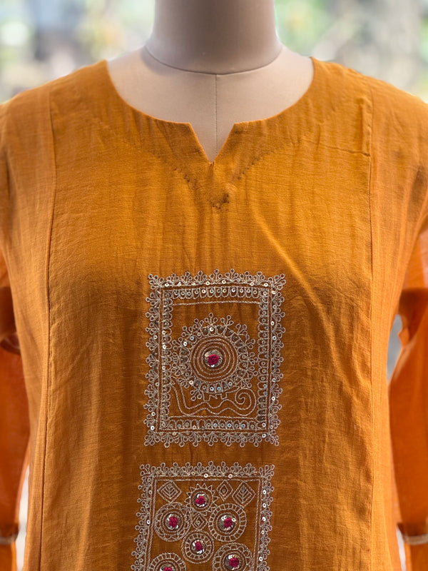 Yellow Mul Co Ord