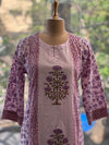 Pink/Purple Block Printed Dupatta Set