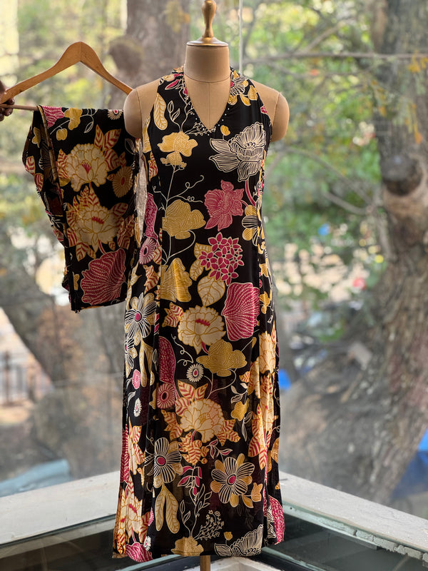 Black Halter Neck Co Ord