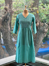Blue Floral Yoke Co Ord