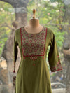 Green Yoke Neck Tunic