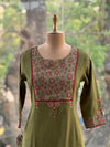Green Yoke Neck Tunic