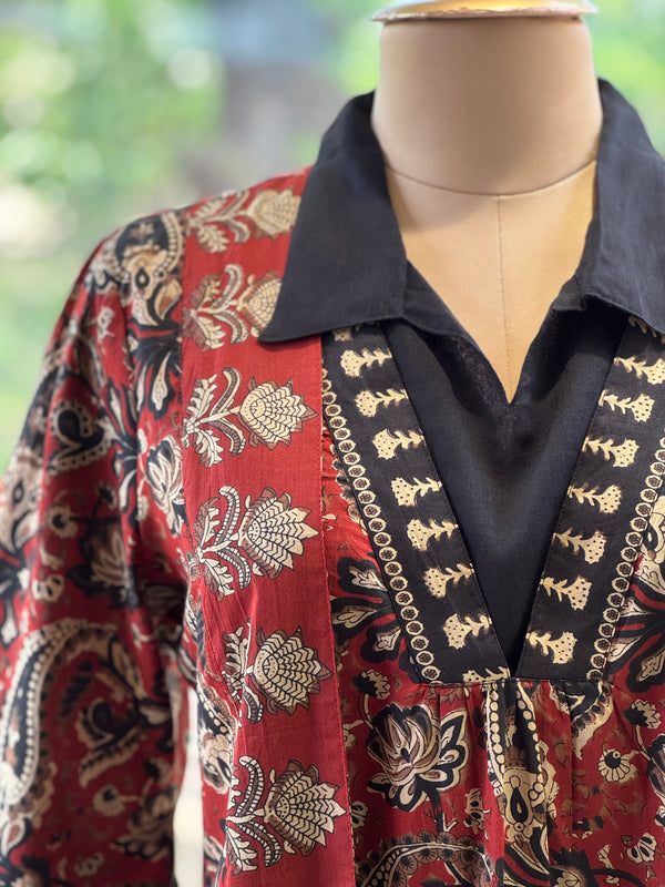 Maroon Printed Tunic
