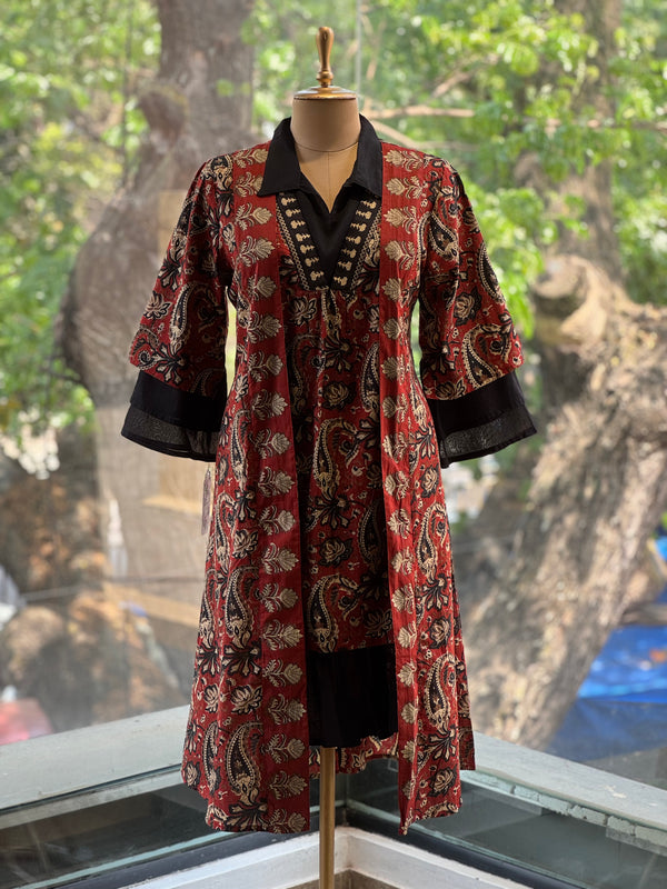 Maroon Printed Tunic