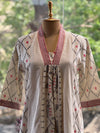 Cream V Neck Co Ord