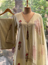 Green Printed Dupatta Set
