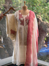 Cream Chanderi Mul Suit