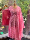 Pink V Neck Suit