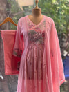 Light Pink Embroidered Suit