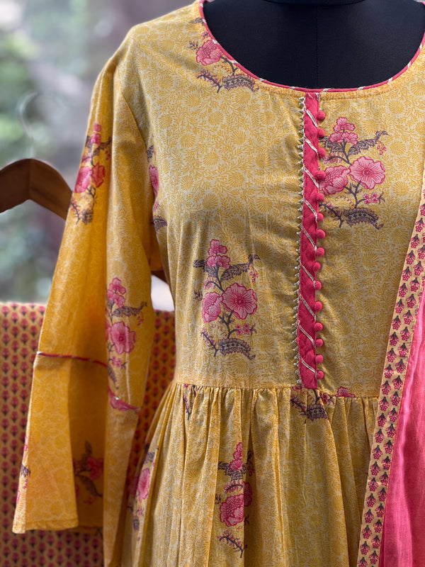 Yellow Dupatta Set