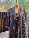 Blue Block Print Suit