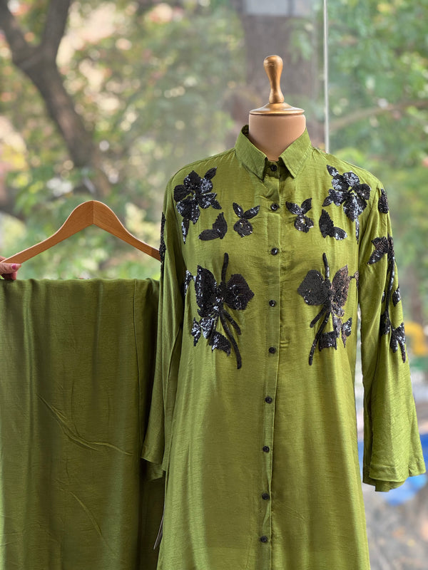 Green Palazzo Set