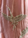 Pink Bird Embroidered Palazzo Set