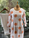 Orange Thread Embroidered Co Ord