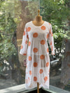 Orange Thread Embroidered Co Ord