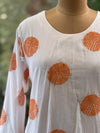 Orange Thread Embroidered Co Ord