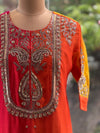 Shaded Intricate Work Dupatta Set