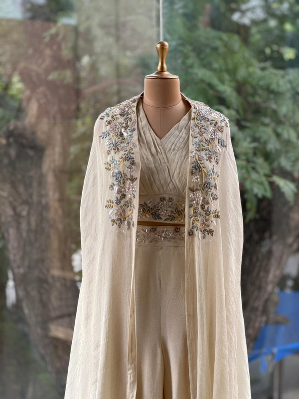Cream Cape Set