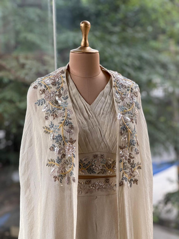 Cream Cape Set