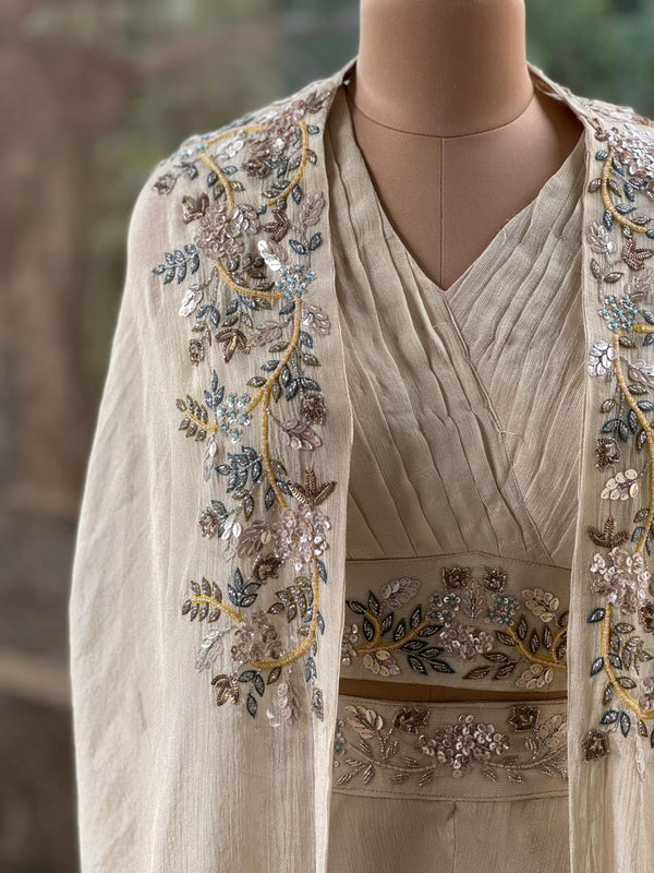 Cream Cape Set