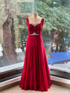 Red Jacket Style Gown